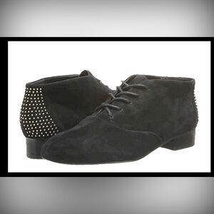 Rebecca Minkoff  Womens Black Suede Paige Too Ankle Boots Size 7.5